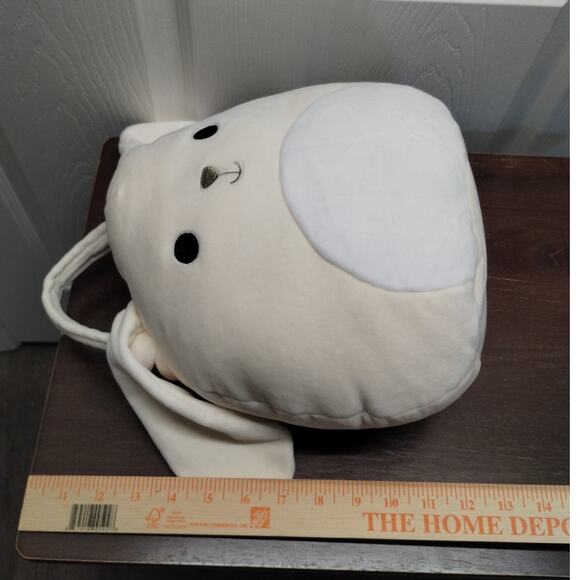 Squishmallows NWT Valentina Long Ear Bunny Rabbit Cream Plush Easter Basket - Picture 8 of 8